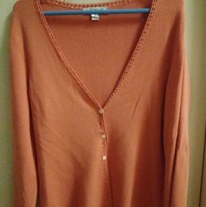 Long sleeve button up sweater